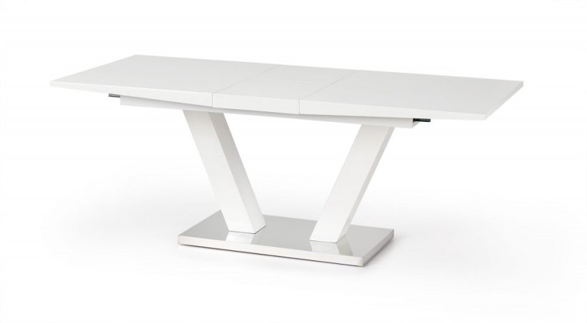 Rozkladací jedálenský stôl VISION 160(200)x90 biely