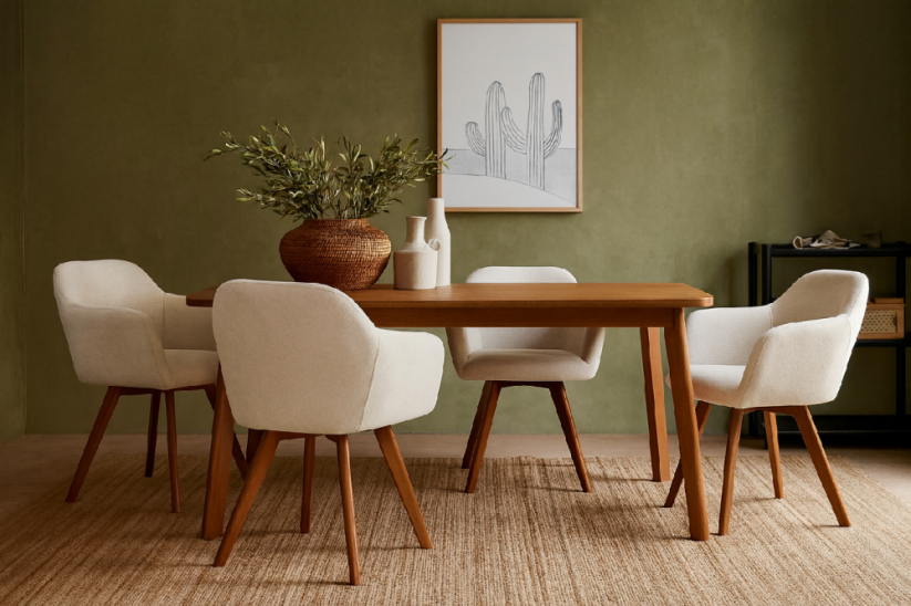 Jedálenská stolička OLIVIA béžová