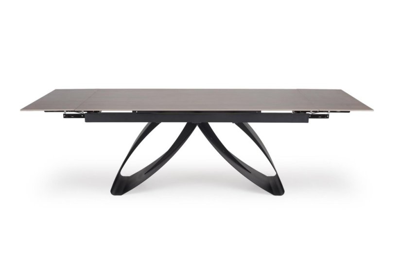 Rozkladací jedálenský stôl HILARIO 180(260)x90 orech/čierna