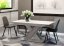 Rozkládací jídelní stůl BRAGA bílý mat/beton 140(180)x80x75