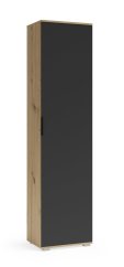 Šatní skříň / sloupek CLIF SL-50 dub artisan / antracit