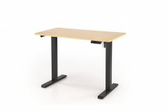 Písací stôl B53 s funkciou výškového nastavenia dub zlatý/čierny