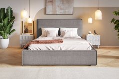 Čalouněná postel BED 8 140x200 tmavě šedá