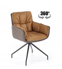 Otočná židle / křeslo K523 hnědá