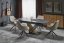 Rozkladací jedálenský stôl VOLANT 160(180)x90 čierny mramor/dub zlatý/čierna