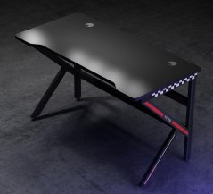 Herný PC stôl GAMER 1 čierny/červený