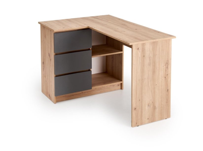 Písací stôl BEGA dub artisan/grafit