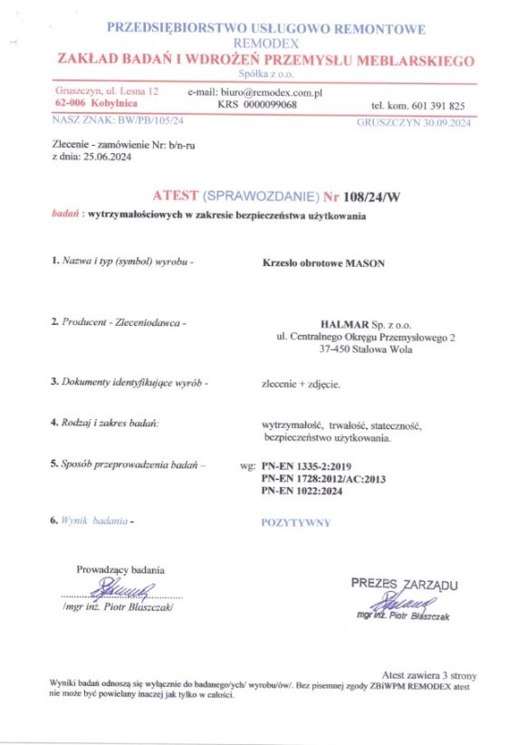 Kancelářské křeslo MASON černé