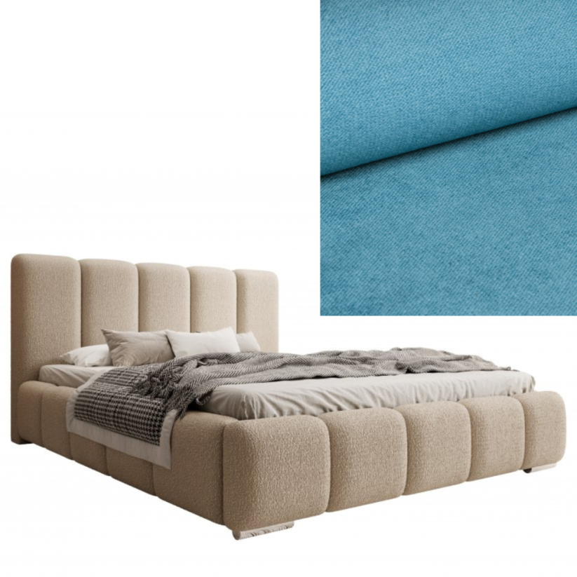 Čalouněná postel BASIC 180X200 výběr z barev - Výběr potahové látky (MD): KRONOS_12
