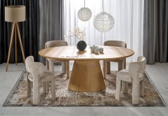 Rozkladací jedálenský stôl CALYPSO 160x100 prírodný