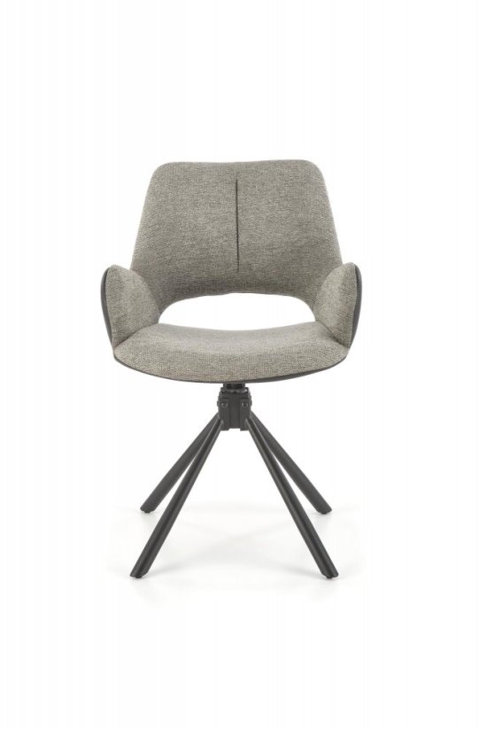 Otočná židle / křeslo K494 šedá/černá