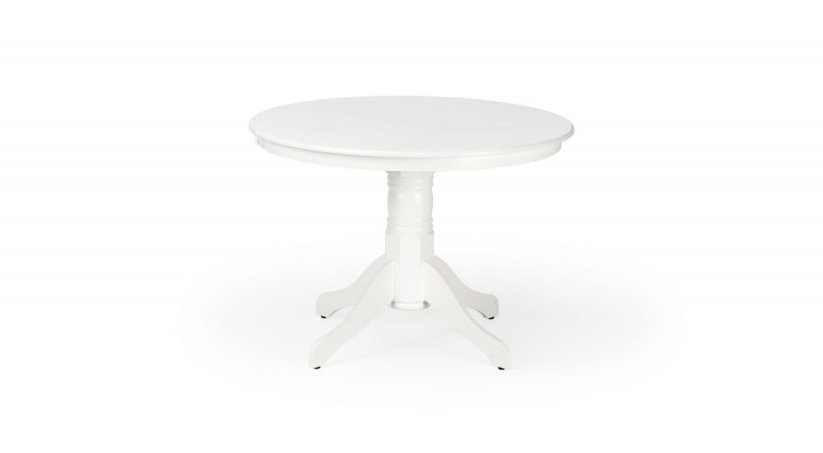 Kulatý jídelní stůl GLOSTER 106 bílý