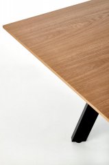 Rozkladací jedálenský stôl CAPITAL 2 160(200)x90 dub prírodný/čierny