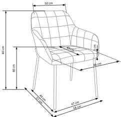 Jedálenská stolička K305 tmavo zelená