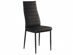 Jedálenská stolička H261 EKOKÔŽA čierna/čierna