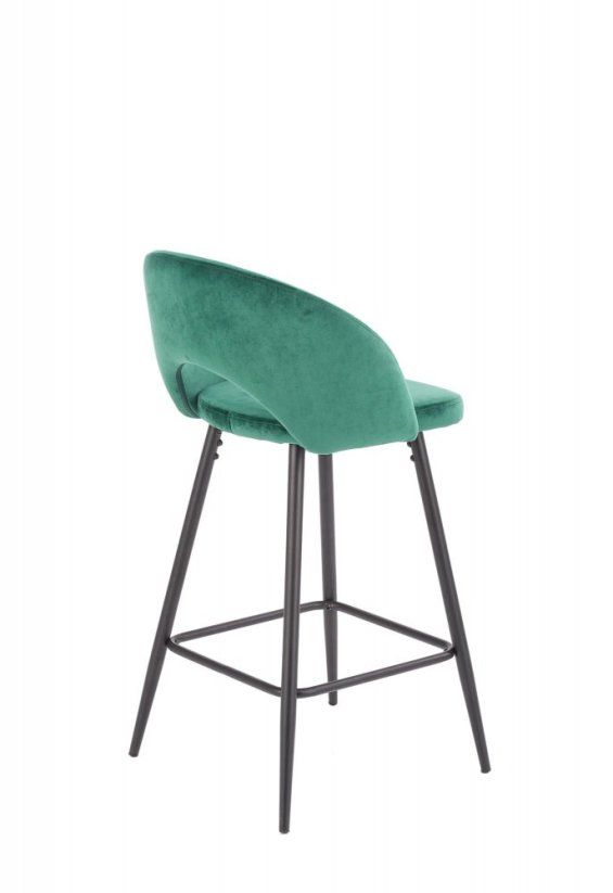 Barová stolička H96 tmavo zelená