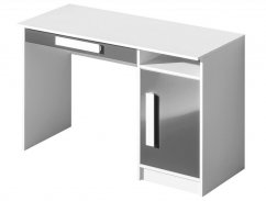 Pracovný stôl GULLIWER 9 biela/sivá lesk
