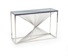 Konzolový stolek KN4 stříbrný