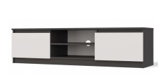 TV stolek Malvína 140 antracit/bílá