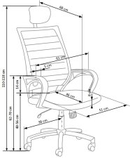 Kancelářská židle SOCKET bílá/černá