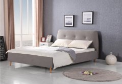 Čalúnená posteľ DORIS 160x200 sivá