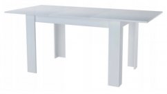 Jedálenský stôl rozkladací MANGA biela 120(170)x80