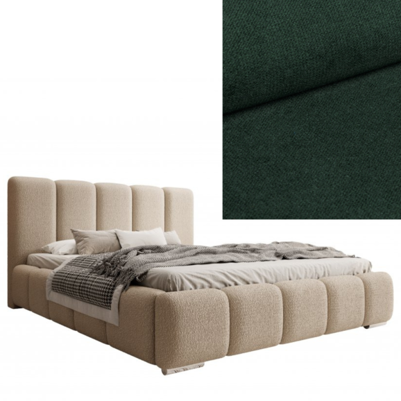 Čalouněná postel BASIC 140X200 výběr z barev - Výběr potahové látky (MD): KRONOS_14