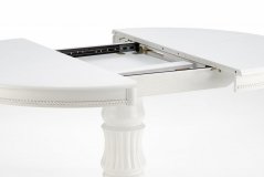 Rozkládací jídelní stůl WILLIAM 90(124)x90 bílý