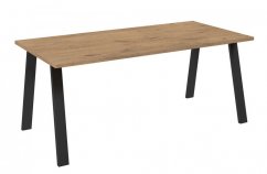 Jedálenský stôl KOLINA čierna/lancelot 185x90