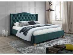 Čalúnená posteľ ASPEN zelená VELVET 160x200