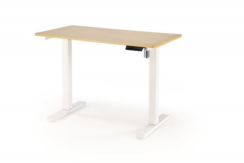 Psací stůl B53 s funkcí výškového nastavení dub zlatý/bílý