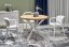 Rozkládací jídelní stůl PERONI 100(250)x100 dub zlatý/bílý