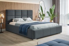 Čalouněná postel BED 7 140x200 tmavě šedá