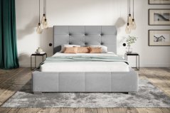 Čalouněná postel BED 5 140x200 šedá