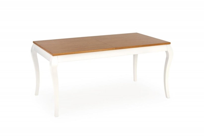 Rozkladací jedálenský stôl WINDSOR 160(240)x90 tmavý dub/biely