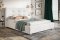 Čalouněná postel BED 5 200x200 bílá ekokůže