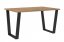Jedálenský stôl KAISARA čierna/lancelot 138x67