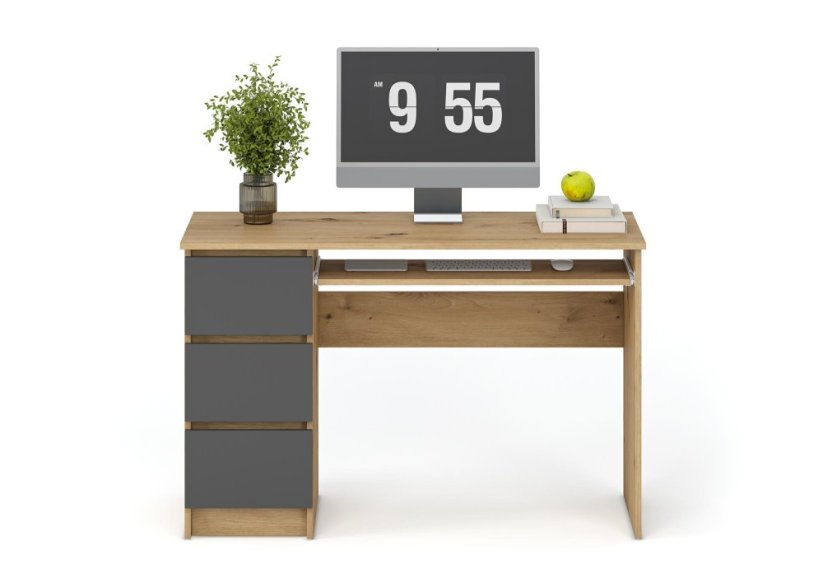Psací stůl CINO dub artisan/grafit