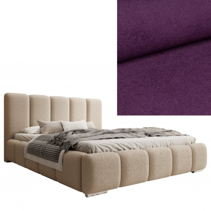Čalouněná postel BASIC 140X200 výběr z barev - Výběr potahové látky (MD): KRONOS_03