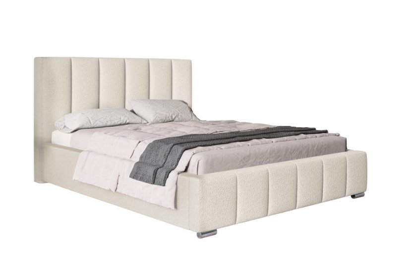 Čalouněná postel BED 1 140x200 béžová