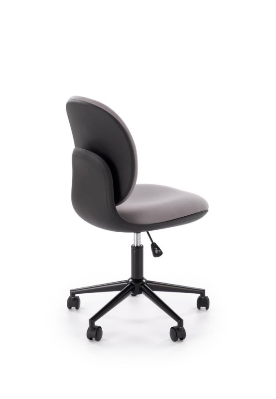 Detská otočná stolička ORION čierna/sivá