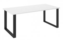 Jídelní stůl PILGRIM černá/bílá 185x90