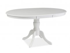 Rozkladací jedálenský stôl OLIVIA biely