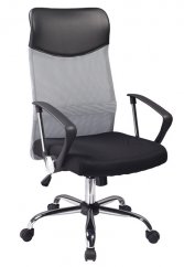 Kancelárska stolička Q-025 sivá/čierna