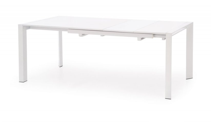 Rozkládací jídelní stůl STANFORD XL 130(250)x80 bílý