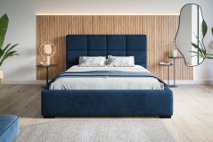 Čalouněná postel BED 7 140x200 modrá