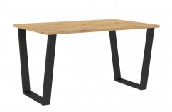 Jídelní stůl KAISARA černá/artisan 138x67