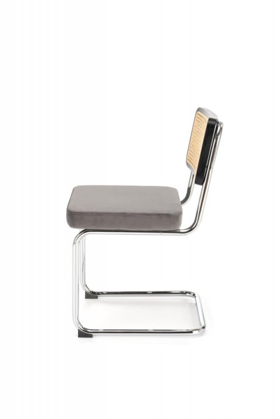 Jídelní židle K504 šedá/černá