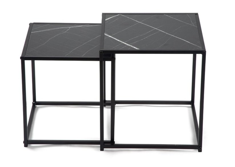 Konferenční stolek DUETTA - sada 2 ks černá
