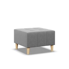 Podnožka ELMA 70x70 světle šedá